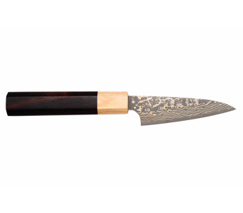 Takeshi Saji VG10 Gold 9cm japanilainen käsintehty kuorintaveitsi