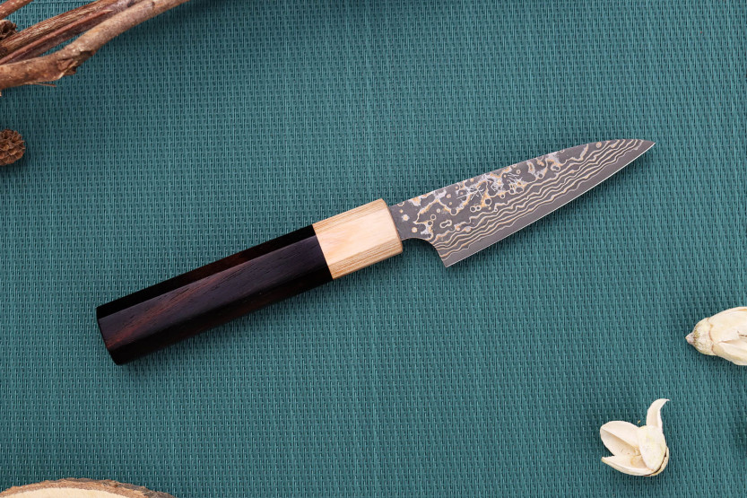 Takeshi Saji VG10 Gold 9 cm japansk håndlavet skrællekniv