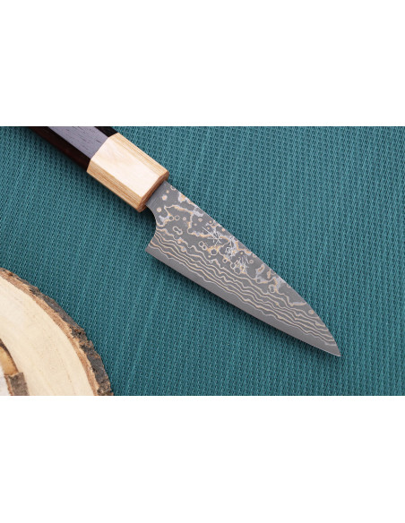 Takeshi Saji VG10 Gold 9cm japansk handgjord skalkniv