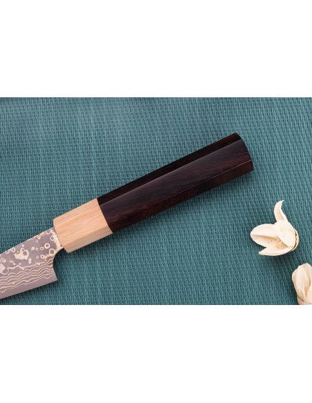 Takeshi Saji VG10 Gold 9 cm japansk håndlaget skrællekniv