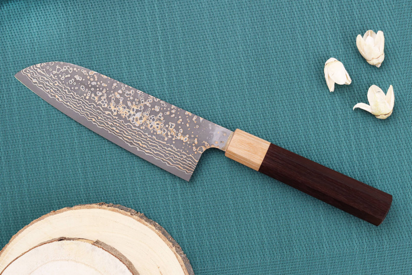 VG10 Gold Takeshi Saji 16.5cm japanilainen santoku veitsi