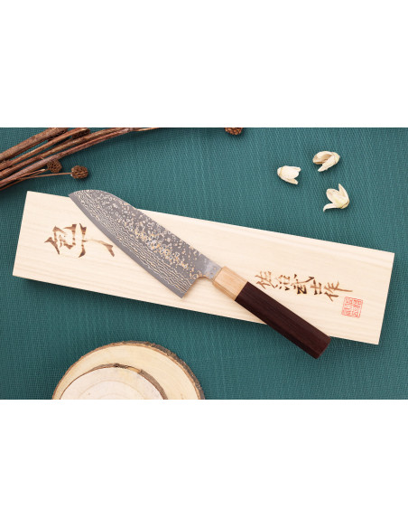 VG10 Gold Takeshi Saji 16.5cm japanilainen santoku veitsi