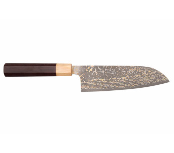 VG10 Gold Takeshi Saji 16,5 cm coltello santoku giapponese fatto a mano