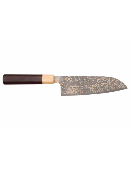 VG10 Gold Takeshi Saji 16,5 cm coltello santoku giapponese fatto a mano