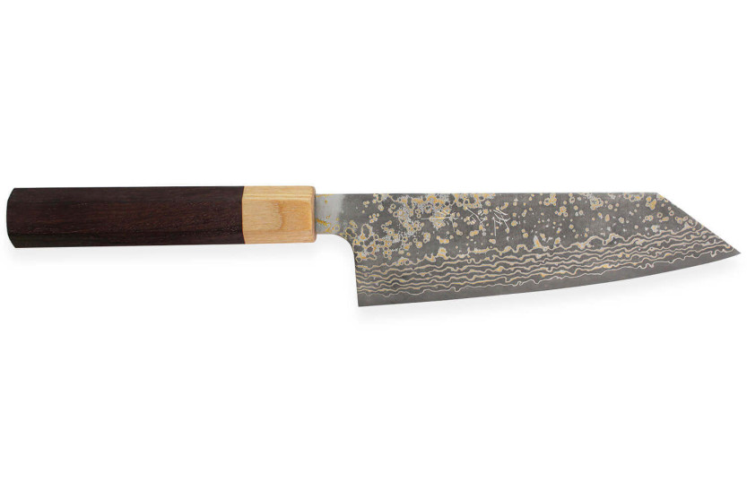 Japanisches handgefertigtes Bunka-Messer Takeshi Saji VG10 Gold 16,5cm