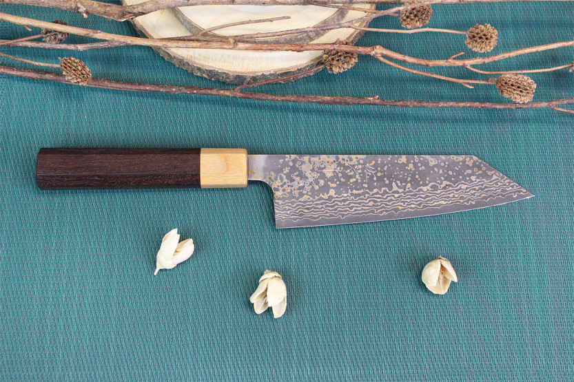 Faca bunka japonesa VG10 Gold 16,5cm Takeshi Saji
