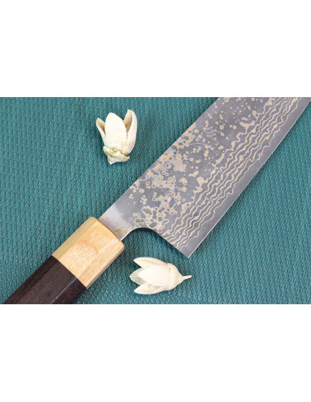 Faca bunka japonesa VG10 Gold 16,5cm Takeshi Saji