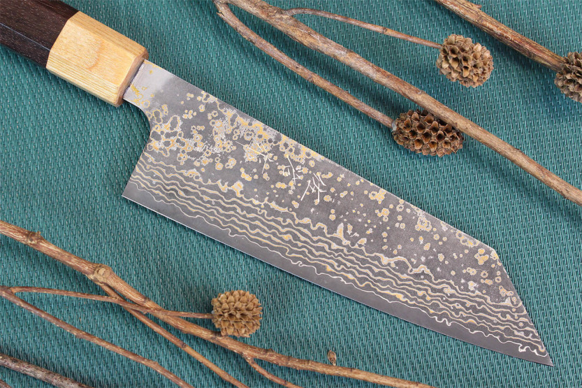 Takeshi Saji VG10 Gold 16,5 cm japansk håndlaget bunka-kniv