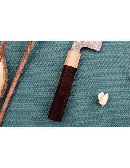 Takeshi Saji VG10 Gold 18cm käsintehty japanilainen keittiöveitsi