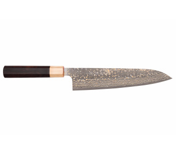 Takeshi Saji VG10 Gold 21cm japansk kockkniv, handgjord