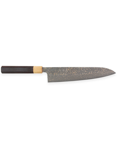 Takeshi Saji VG10 Gold 24cm käsintehty japanilainen keittiöveitsi