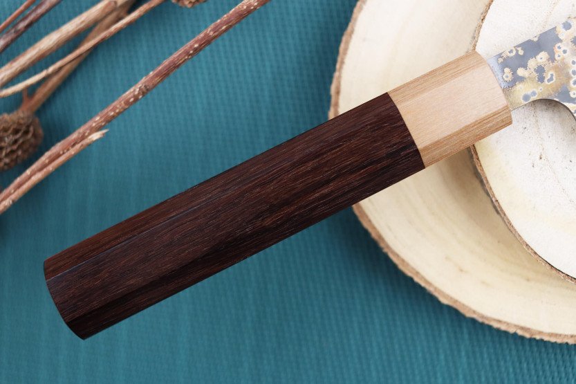 VG10 Oro Takeshi Saji 27cm cuchillo japonés sujihiki hecho a mano