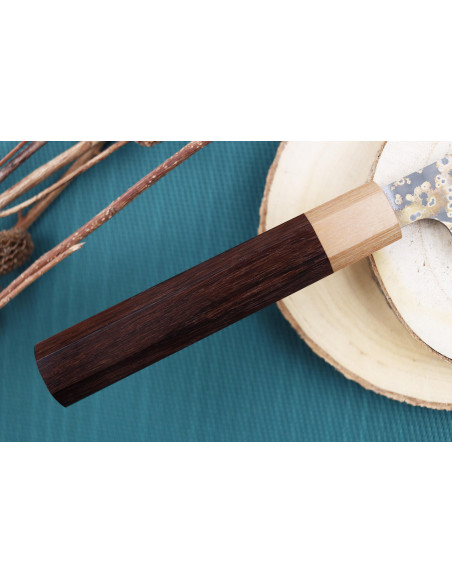 Takeshi Saji VG10 Gold 27cm sujihiki japanilainen käsintehty veitsi