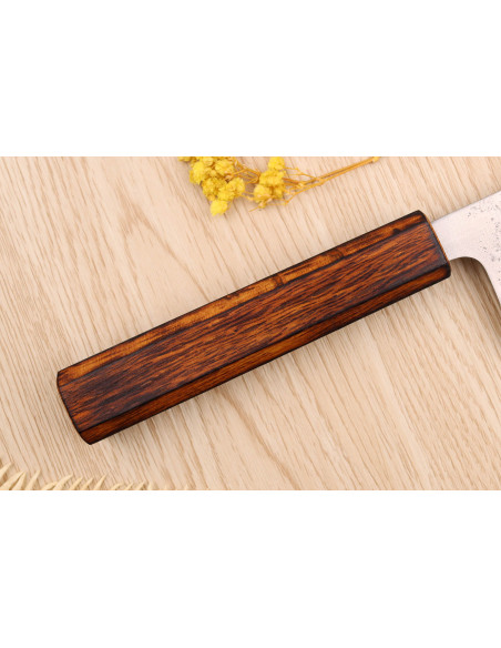 Wusaki Yoshi G3 oak 16,5cm japanese handmade nakiri knife