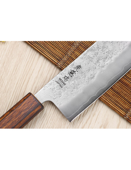 Wusaki Yoshi G3 oak 16,5cm japanese handmade nakiri knife