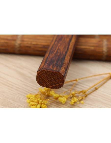 Wusaki Yoshi G3 oak 16,5cm japanese handmade nakiri knife