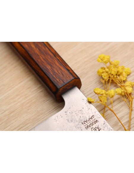 Wusaki Yoshi G3 oak 16,5cm japanese handmade nakiri knife