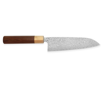 Tsunehisa SLD Damaskus rosewood japansk santokukniv 16,5cm