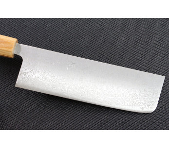 Tsunehisa SLD Damaskus rosenträ japansk nakirikniv 16,5cm 2