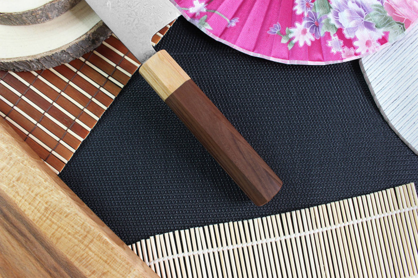 Tsunehisa SLD Damaskus palisander japansk nakiri-kniv 16,5 cm