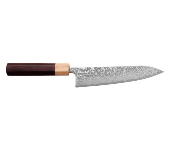 18cm Tsunehisa SLD Damaskus rosewood japansk kockkniv