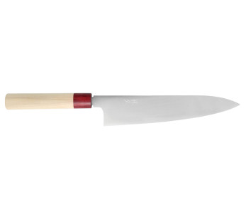 Faca de chef japonesa Tsunehisa VG10 Honoki 24cm