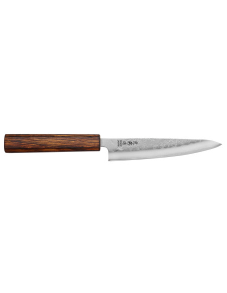 Japanisches handgefertigtes Universalmesser Wusaki Yoshi G3 Eiche 14cm