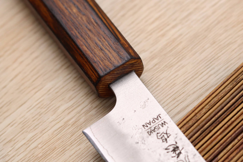 Wusaki Yoshi G3 oak 14cm handmade japanese Universal knife