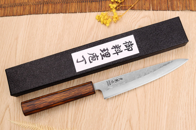 Wusaki Yoshi G3 tammi 14cm käsintehty japanilainen yleispuukko