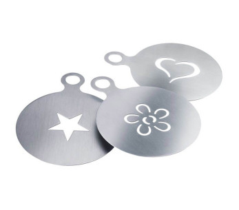 Conjunto de 3 stencils de decoração Westmark Cappuccino