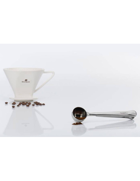 Westmark koffiemaatlepel met borgklem
