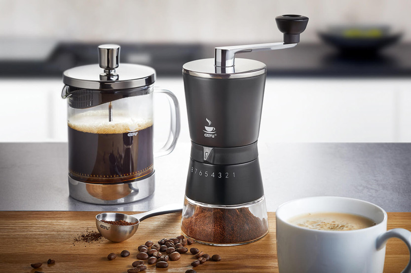 Molinillo de café manual Gefu Santiago con 8 grados de molido