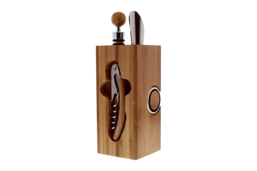 Pradel Excellence 6-piece bamboo wine waiter's block