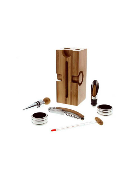 Pradel Excellence 6-piece bamboo wine waiter's block