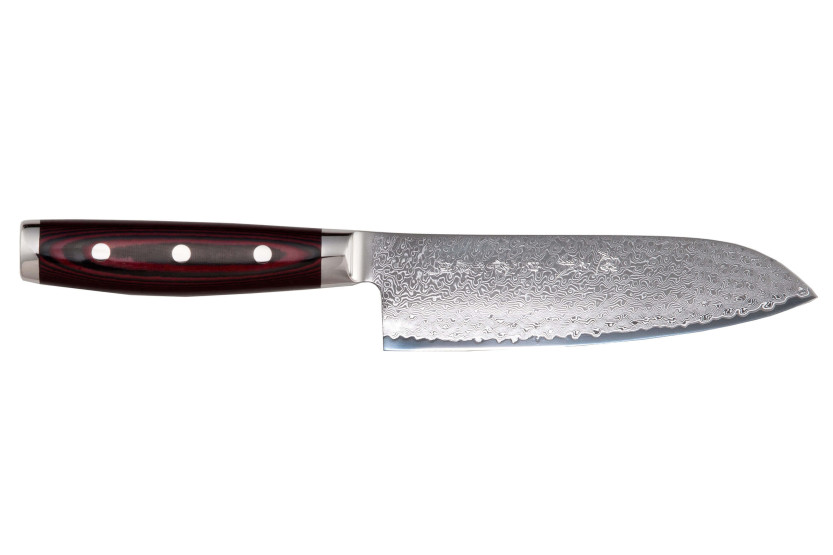 Yaxell SUPERGOU Cuchillo santoku japonés 16.5cm Hoja de damasco de 161 capas