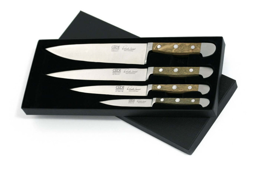 Güde Alpha Eiche Messerset 4 geschmiedete Messer