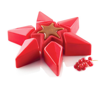 Kit de 2 moldes de estrela em silicone Silikomart 2