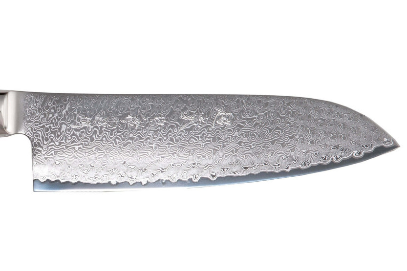 Yaxell SUPERGOU japansk santoku-kniv 16,5 cm med 161-lags damaskusblad