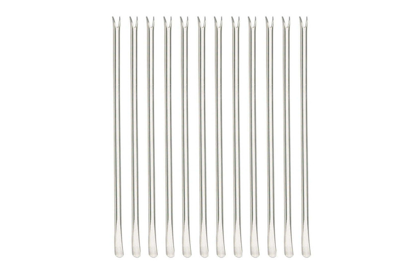 Set of 12 stainless steel lobster curettes