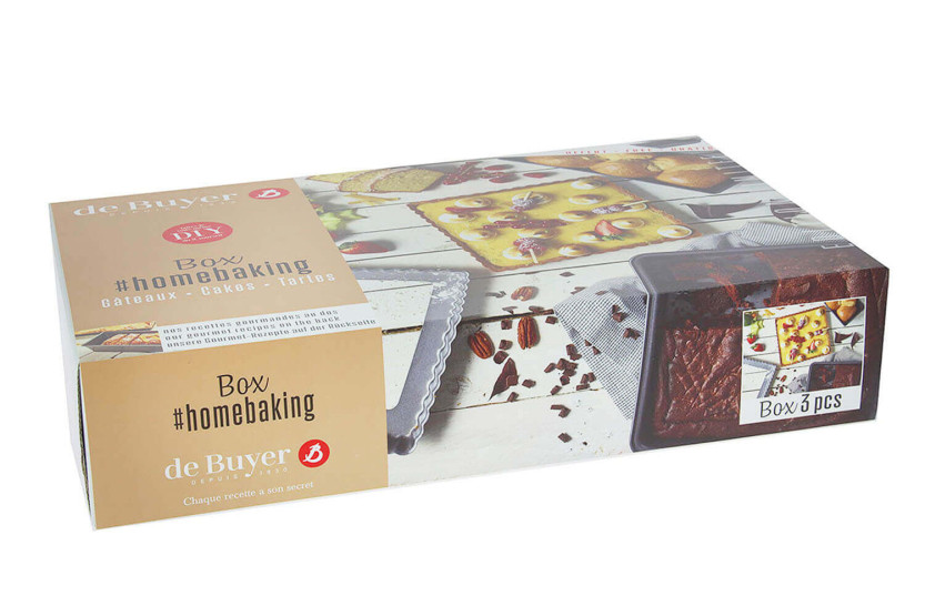 Doos taart tarte De BuyerHomebaking 3 stuks