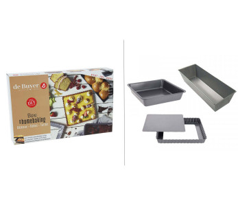 Conjunto de 3 peças para tartes De Buyer Homebaking
