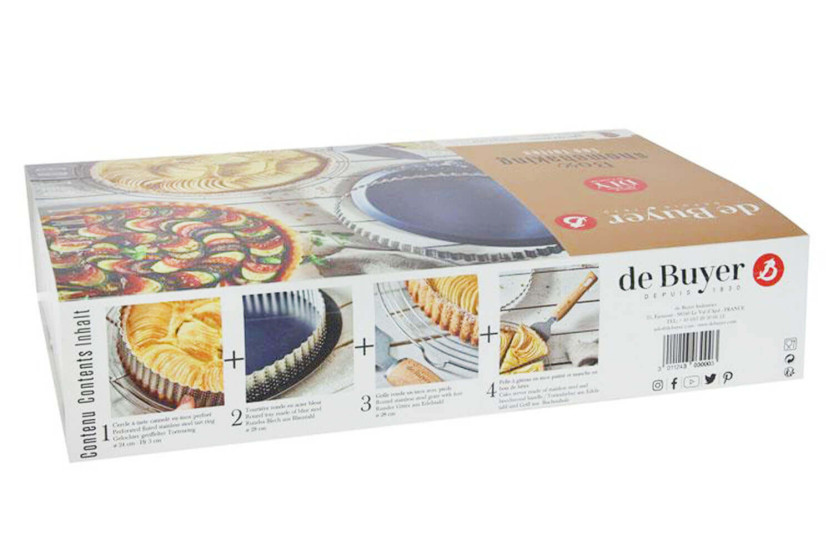 Coffret tarte De Buyer Homebaking 4 pièces