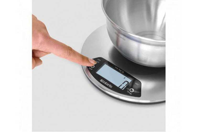 Balança de cozinha digital Brabantia Profil Line com temporizador