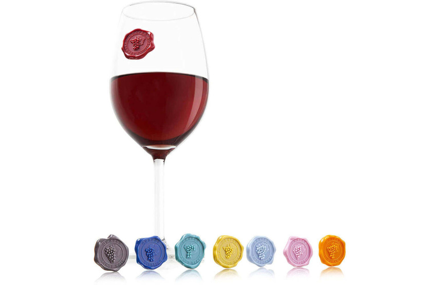 Set van 8 Vacu Vin Cépages glasmarkeerders