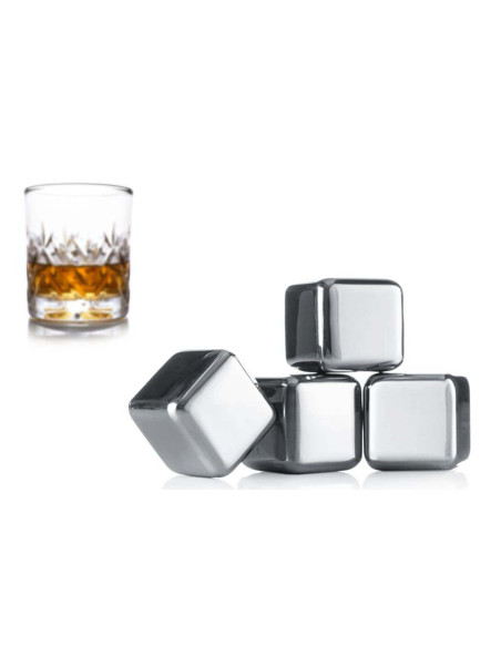 Sæt med 4 Vacu Vin-whiskysten
