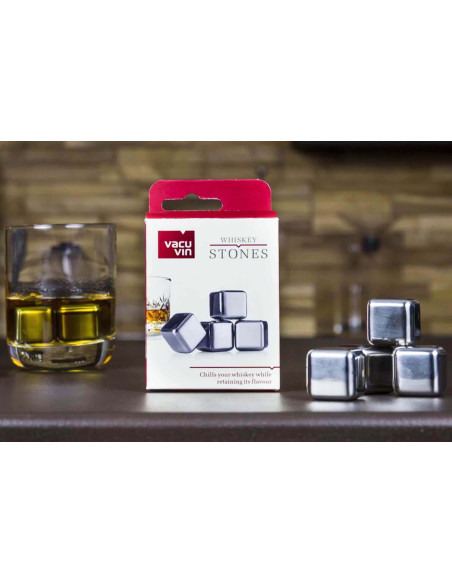 Set om 4 Vacu Vin whiskystenar