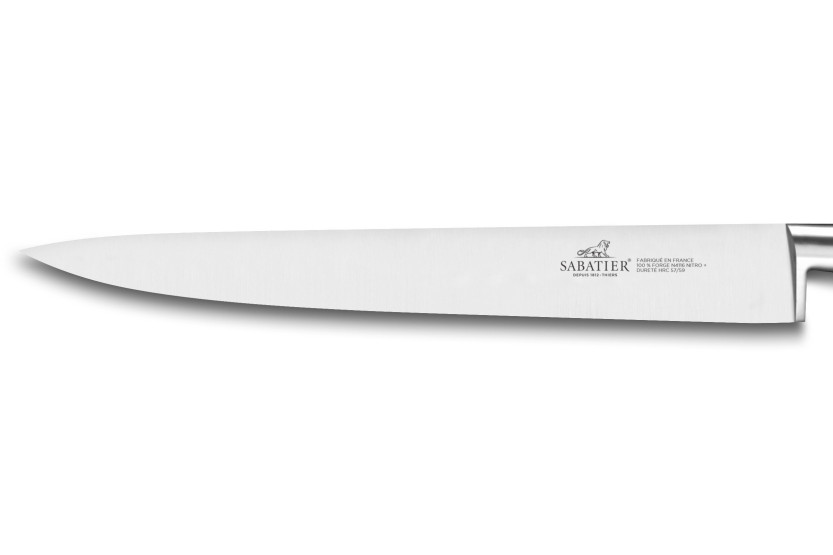 Ideal SABATIER Slicing kniv kniv 100% rustfritt stål smidd messing nagler 25cm blad