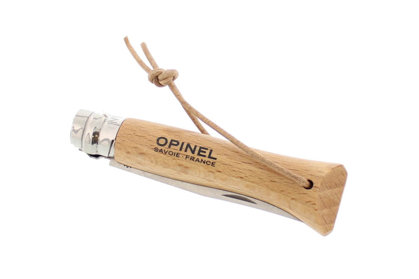Opinel Origines n°08 mes 8.5cm draaibaar lemmet naturel handgreep + koord
