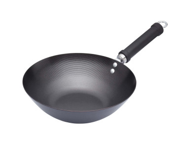 Wok antiadhésif Kitchen Craft acier carbone 26,5cm