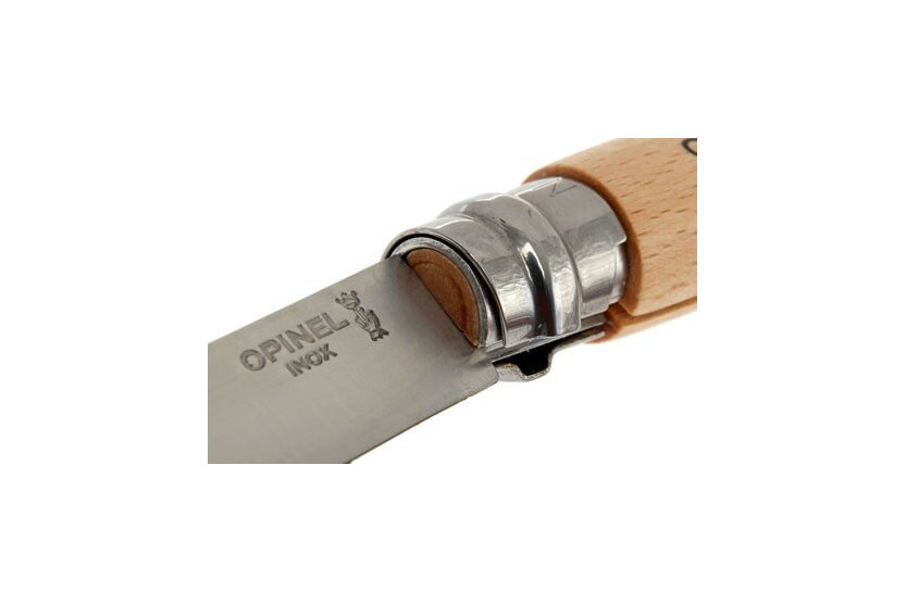 Faca Origins opinel n°08 8,5cm lâmina rotativa cabo natural + cabo